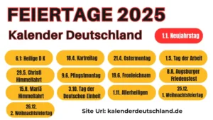Feiertage bayern 2025